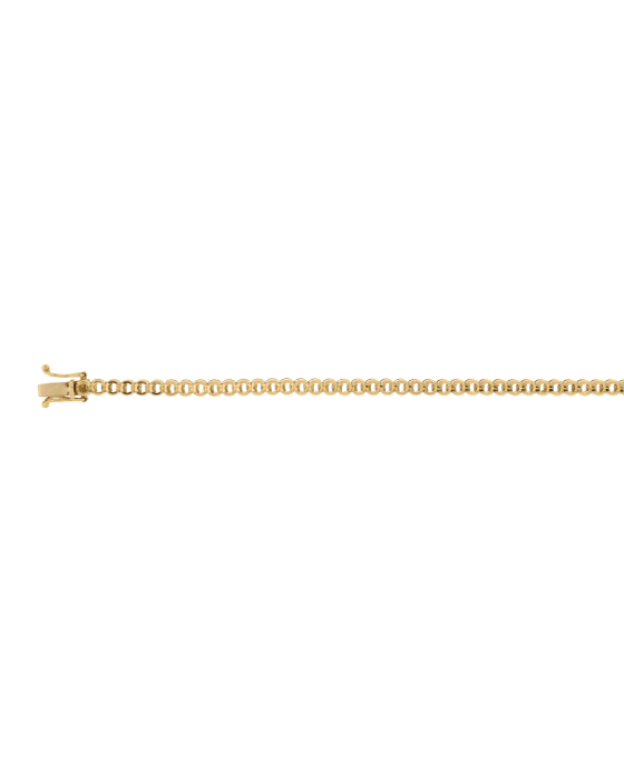 18CT Y/G HALF BZL TEN 5pt/63s